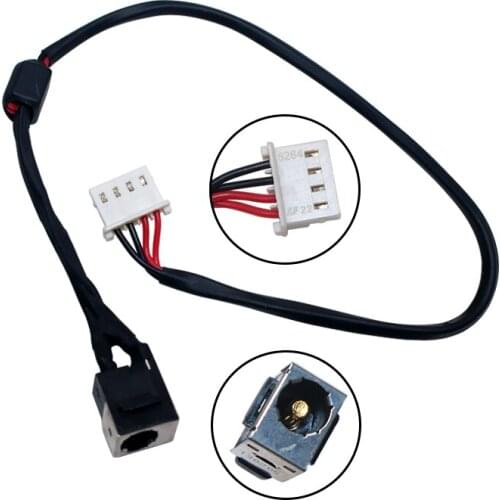 Brand New Laptop Charging Port for Toshiba Satellite T130 T135 T135D DC Power Jack with Cable Wire Harness