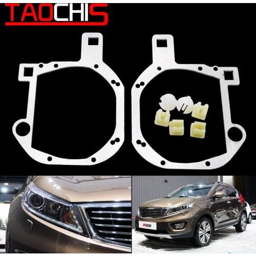 Taochis Car-Styling Frame Adapter Module DIY Bracket Holder for KIA SPORTAGE 2015 Hella 3 5 Projector Lens Retrofit