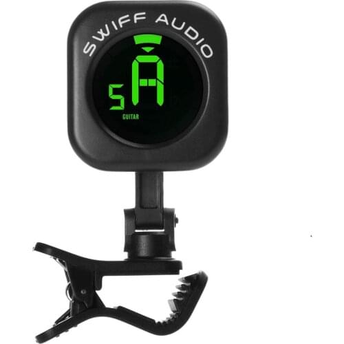SWIFF Guitar Tuner Clip-on High Precision Chromatic Auto-Off Guitar Tuner for 12 String Instruments Guitar Bass Violin Ukulele