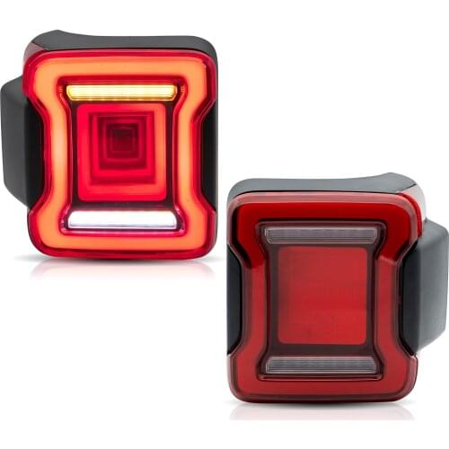 VLAND Tail lights Assembly Fit for Jeep Wrangler 2018 2019 2020,Tail Lamp assembly with Turn Signal, Reverse Lights, LED