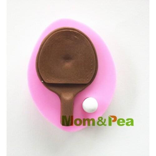 Mom&Pea 0443 Free Shipping Mini Ping-pong Silicone Mold Cake Decoration Fondant Cake 3D Mold Food Grade DIY Silicone Mould