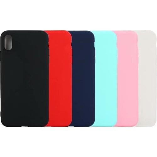 100pcs/lot Matte Frosted Candy Soft TPU Cover Case for Apple iphone XR XS Max