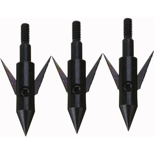 3PCS Hunting Arrow Heads Tips Archery Broadhead Arrowhead Points Bowfishing Broadheads Tips Shooting Bow