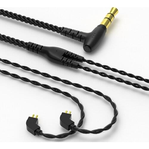 4 Cores OFC Earphone Cable 0.75\0.78mm PIN With MIC Wired Headphone Cable For CVJ CSN CSK CS8 V80 V90 T2 MT1 S2 BL01 BL03