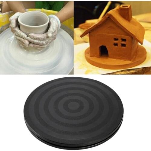 8" Round Bonsai Turntable Rotating Plate Wheel Revolving Home Kitchen Cake Display Stand Ceramic Clay Sculpture Tool