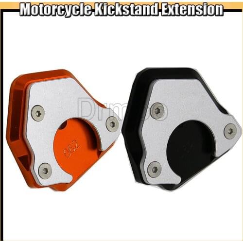 Motorcycle CNC Accessories Motorbike Side Stand Enlarge Extension Kickstand For KTM DUKE 125 200 390 RC125