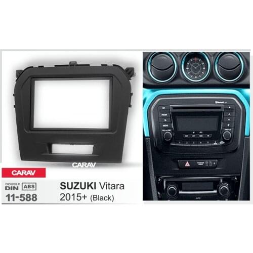 CARAV 11-588 Top Quality Radio Fascia for SUZUKI Vitara 2015+ Stereo Fascia Dash CD Trim Installation Kit