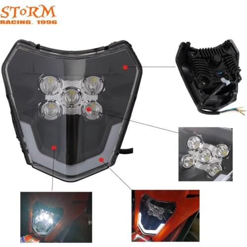 Motocross Enduro Dual Sport LED Headlight For KTM EXC XCF XCW TE TC FE 125 250 300 350 450 530 690 SMR XC-W Six Days Motorcycle