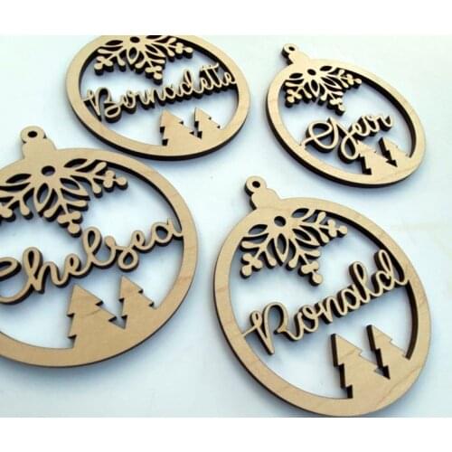 Customized different names Christmas ornament tree decro first name ornament Chritsmas gift for friend