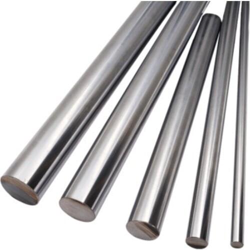 Russian inventory 2PC 8mm 10mm 12mm 16mm OD Linear Shaft Length 100-1500mm Cylinder Liner Rail for 3D Printer Axis CNC Parts