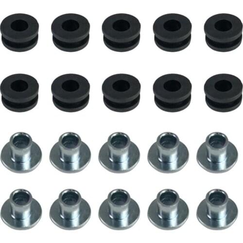 Motorcycle Rubber Grommets Kit Bolt Assortment For Honda Yamaha Suzuki Kawasaki Fairings Bolt Pressure Relief Cushion Kit
