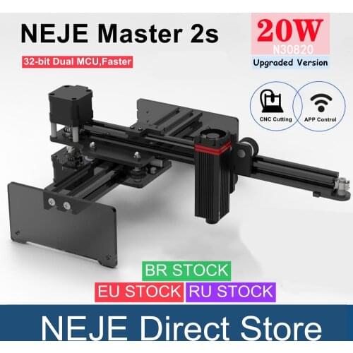 NEJE Master 2 20W CNC Laser Engraving Machine Cutter Laser Cutting Machine Wood Cutting Tool with APP Control