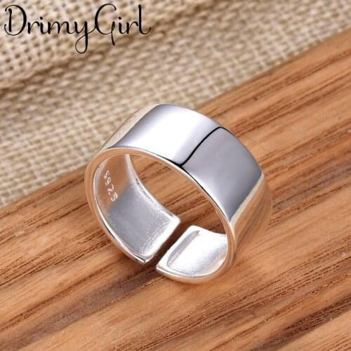 New Hot Sale Exaggerated Adjustable Size Smooth Rings For Women Men Girl Party Gifts Minimalist Jewelry 2021