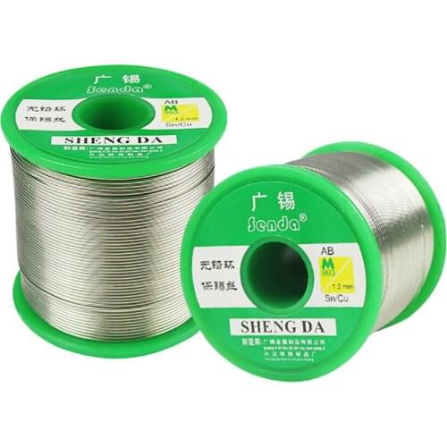 Lead-Free Solder Tin Wire 800g 0.8-1.0mm Unleaded Rosin Core 99.3% Sn 0.7% Cu for Electrical Solder RoHs