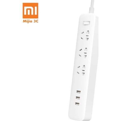 Original Xiaomi Plug-in Board Quick Charge Version 27W 3 USB Ports 27W MAX Fast Charging Overload Protection for Smart Home