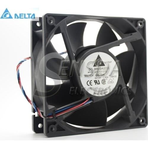 Original for delta AFC1212DE Y4574 12CM 1238 12038 120*120*38MM 12*12*3.8CM 12V 1.60A Server Inverter Cooling fan