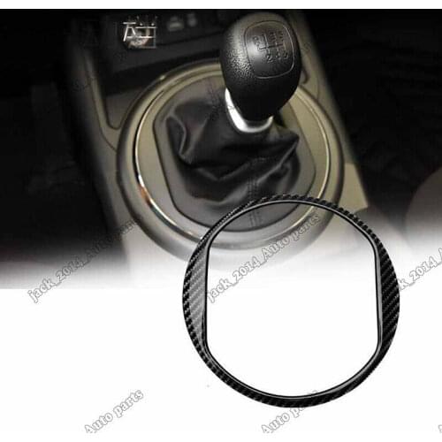 For KIA Sportage R 2010 2011 2012 2013 2014 2015 carbon fiber Gear Shift Panel Molding Trim Cover Fram