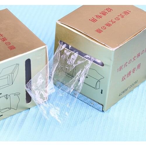 Tattoo Plastic Wrap Cover Preservative Film Semi Permanent Makeup Tattoo Eyebrow Liner Tattoo Protect Accessory