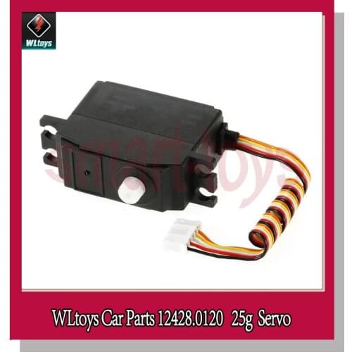 Wltoys 12428 Servo Plastic Steering Gear 25g 12428-0120 Original Servo for Wltoys 12423 12428 RC Car Parts