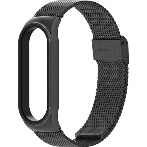 Watch Strap Stainless Steel Replacement Bracelet Wristband Band Accessories for Band 6/5/4/3 Smart Watch