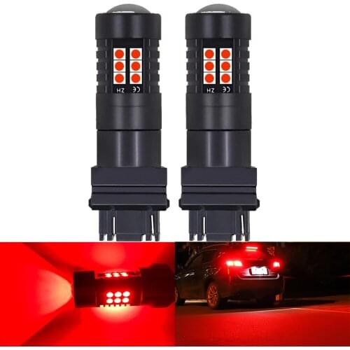 2Pcs 1156 BA15S P21W BAU15S PY21W 3157 P27/7W LED Car Brake Bulbs Turn Signals Auto Backup Reverse Lamp Daytime Running Lights