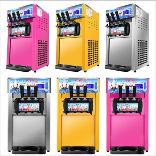 Three flavors ice cream maker commercial soft ice cream machine small three-color ice cream machine