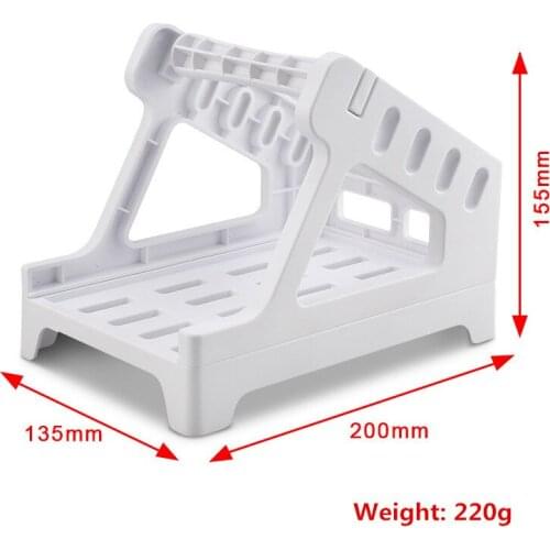 General external bracket for thermal bar code printer express waybill shipping label roll paper stack paper two-in-one holder