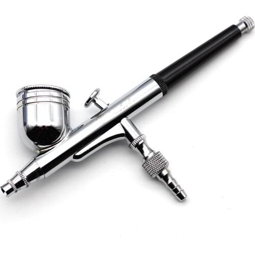 Spray Gun Air Brush Set Airbrush Kit 0.3mm Gravity Feed Dual-Action for Nail Art Body Paint Makeup Craft Cake Toy Models
