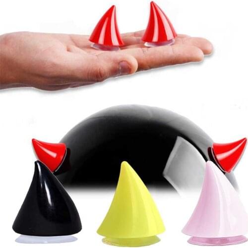 1Pcs Car Motorcycle Helmet Devil Horn Cute Corner Decoration Motocross Full Face Off Road Helmet Decoration Styling Accessories