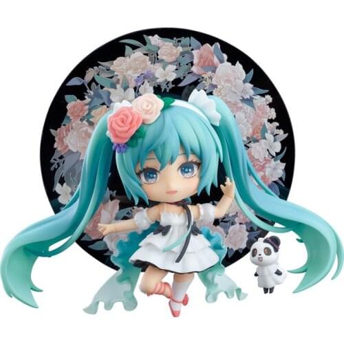 Anime Figure Hatsune Miku Nendoroid Miku with You 2019Ver Q Version Action Figure Model Decoration Collection Toy Christmas Gift
