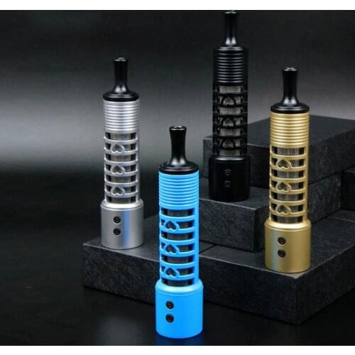 USB Lighter Cigarette Holder with Flashlight Function Dust-proof Cigarette Cover Portable Car Ashes Organizer Smoking Accessory