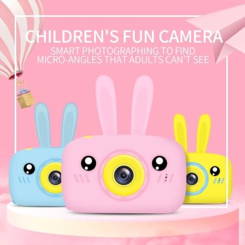 JAMSWALL Kids Camera for Girls,12MP 1080P FHD Digital Video Camera with 28 Funny Filters,Soft Silicone Cute Shell, Lanyard, 2.4