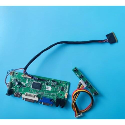 VGA LED LCD HDMI DVI Controller board Kit DIY for 15.6" LTN156AT30/LTN156AT32 1366X768 Panel Screen monitor cable