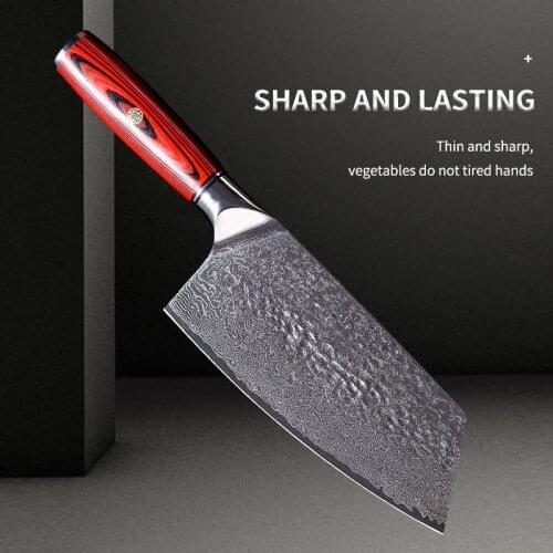 GZV Santoku Knife VG10 Japanese Damascus Stainless Steel 67 Layers Kitchen Knives Professional Chefs Tools High-End Gift Box