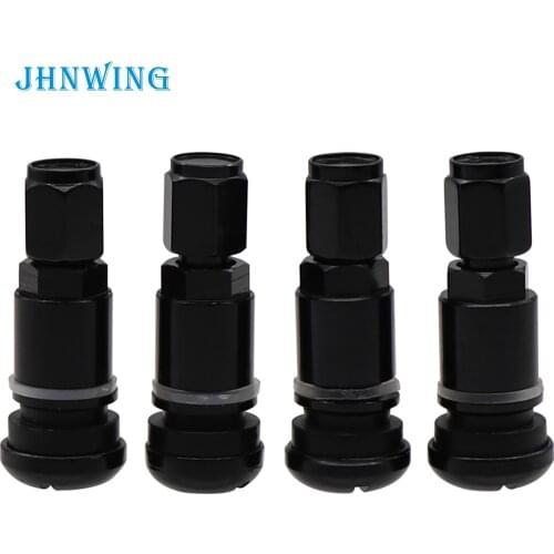 4pcs/set Professional Black Aluminum Stem Tire Valve Tyre Valve For Passenger Cars MS525AL Fitting Most Cars Free Ship