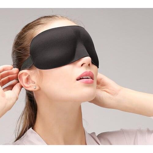 Sleep Mask Upgraded 3D Contoured 100% Blackout Eye Mask for Sleeping with Adjustable StrapComfortable & Soft Night Blindfold New
