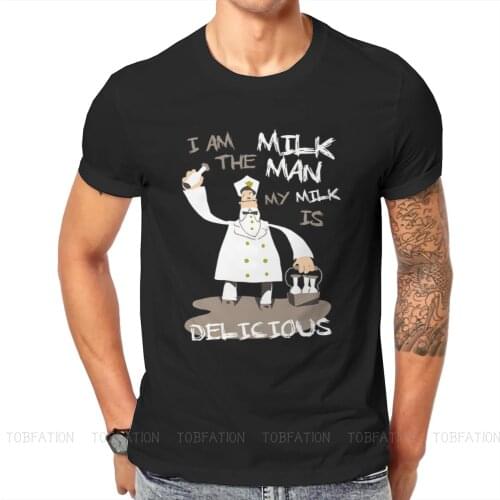 Psychonauts Razputin Lili Zanotto Game 100% Cotton TShirts My Milk Is Delicious Print Mens T Shirt New Trend Tops Size S-6XL