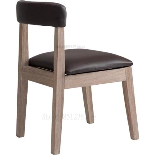 Solid Color Modern Minimalist Distressed Fashion Assembly Fabric Restaurant Dining Chair Leisure Coffee Chair Western Food Solid