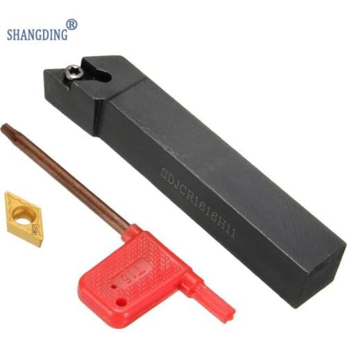 Wholesale Price 6 x100mm SDJCR1616H11 1Holder + DCMT11T308 T15 LatheTurning Tool Boring Bar Black DCMT 11T3 (DCMT 32.5)