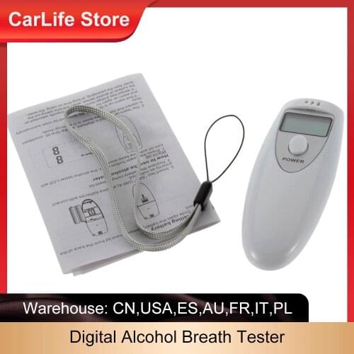 New Promotion Professional Pocket Digital Alcohol Breath Tester Analyzer Breathalyzer Detector Test Testing PFT-641 LCD Display