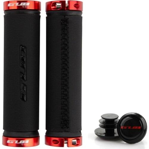 Bicycle Grips Microfiber Leather Bilateral Locking Grips Mountain Bike Handlebars Riding Accessories