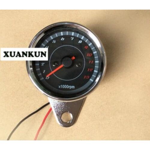 High Quality Motorcycle Modified Retro LED Lights Dual Mileage Instrument Assembly