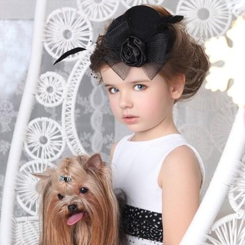 Fedoras vintage Black Feather Pearl Beaded Hair Handmade Flowers Fascinators Feather And Handmade Flowers Woman Hair