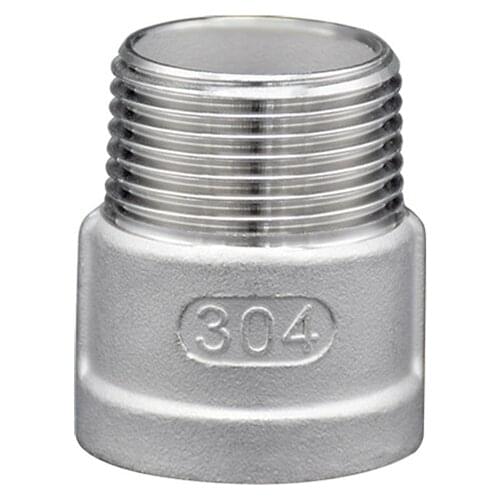 1/4" 3/8" 1/2" 3/4" 1" 1-1/4" 1-1/2" NPT Male To Female 304 Stainless Steel Socket Pipe Fitting Connector Joint Adapter