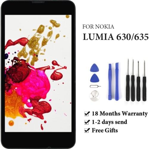 1pc 4.5 inch Replacement LCD For Nokia Lumia 630 635 Screen OEM Quality Digitizer Assembly For Nokia Lumia 630 635 Display