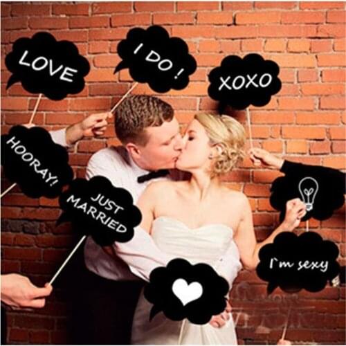 10 sets of funny creative photo props fun wedding photo cloud props