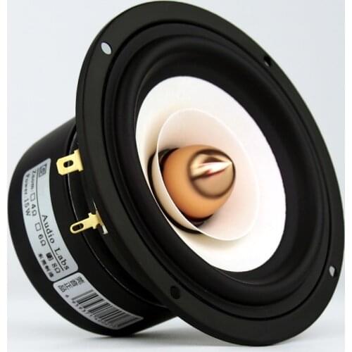 2pcs/lot Audio Labs hifi 4 inch Full Range monitor amplifier Speaker tweeter woofer Aluminum Bullet 2 Layer kapton Cone