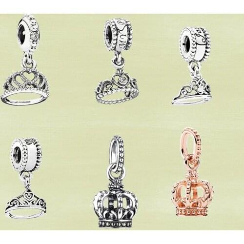 2021 New High-quality 925 Sterling Silver Fashion Pendant Crown Pendant Series, Be Your Own King, Shine Your Beauty, DIY Pendant