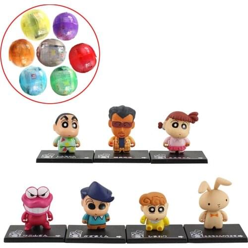 3-4cm 7pcs/lot Toys Egg Ball Figures Rabbit Anime Model Toys