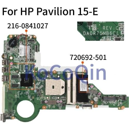 720692-501 720692-001 For HP Pavilion 15-E Laptop motherboard DA0R75MB6C1 216-0841027 DDR3 Mainboard